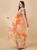 Exquisite chiffon saree with intricate stone work and art silk blouse, perfect for special occasions