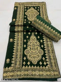 Heavy cc georgette saree with zari embroidery and stone work, high quality bollywood style