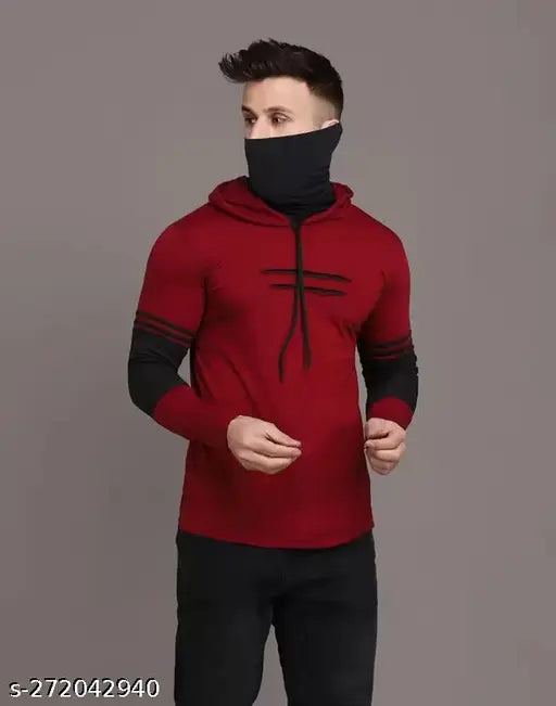 Cotton blend hooded t-shirts combo 3: men's & boys' summer styles, 90% off hoodies and masks