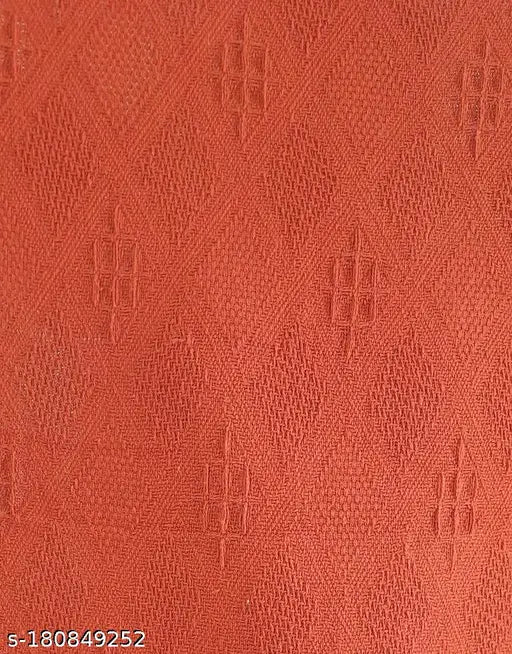 Red cotton jacquard soft plush throw blanket with diamonds pattern