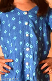 Cotton printed top and pants set for girls, 3-4 years, 18 inch waist, Indian fashion