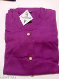 Purple kurta set with buttoned front, Alisha brand