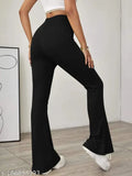 Black, high waist, skinny fit, boot cut leggings