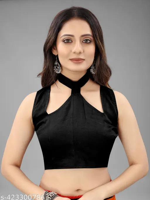 Black and gold georgette sequined saree with ruffle hem for women