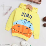 WORAMODA BABY KIDS SWEATSHIRT HOODIE Unisex Chest Printed Sweatshirt | Boys FLEESE COTTON Hooded Sweatshirt | Kids Printed Sweatshirt Hood