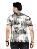 Polyester DHARNATH CREATION men's graphic round t-shirt with short sleeves and printed design, size S (36in x 26in)