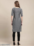 Indian printed crepe kurti on lowest price, short sleeve style, ideal for sizes S-XXL