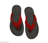 Maroon mesh casual shoes and black slipper combo (Pack of 2), lightweight and foot-friendly women's footwear for everyday wear