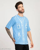 Stylogue polyester round neck regular fit print T-shirt, soft blend fabric, short sleeves, India