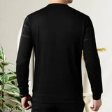 Teal and black cotton blend, lose fit round neck t-shirt for men - ideal for summer wear, gym, and casual outings