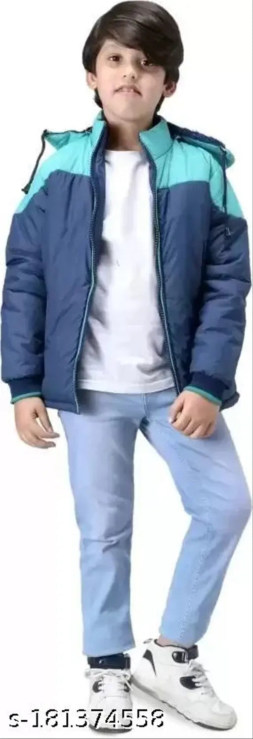 boys jacket Soft & Warm Full Sleeve Winter Wear Hoodie with Jacket with Cap Pullover for Boys & Kids