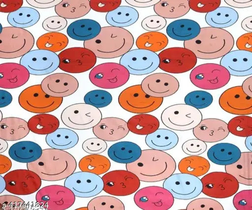 Elastic fitted, superfine glace-cotton king size bedsheets for double bed with 2 pillow covers - summer-ready cotton cartoon sheets by Pledge Creations