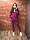 Soft pink velvet tracksuit set, imported super soft lycra from India (S - top bust 34in, length 24in, bottom waist 28in, length 37in; M - top bust 36in, length 24in, bottom waist 30in, length 37in; L - top bust 38in, length 24in, bottom waist 32in, length 37in)