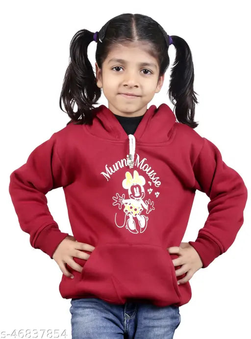 Wool sweatshirt with self-design pattern for girls (ages 1-11), India origin