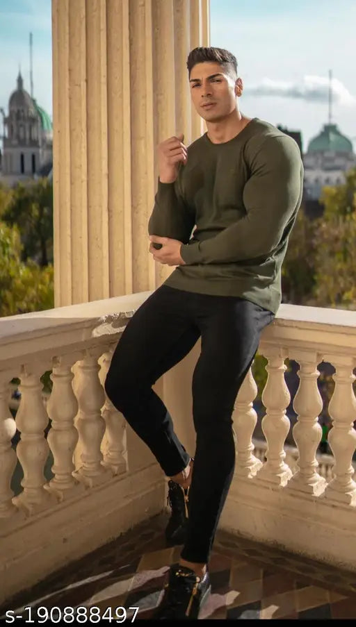 Fit black polycotton agate jeans, comfortable for casual and office wear