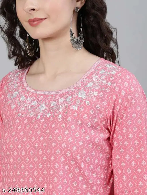 Avi fashion rayon printed kurta women's long sleeves