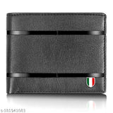 Black panther faux leather wallet, 5-compartment design, free card holder included