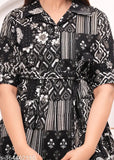 VCJ Present women's cotton printed coord set in short sleeves, vibrant Indian print