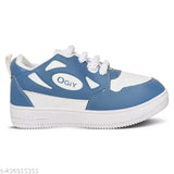 Blue synthetic lace-up casual sneakers for kids, lightweight, suitable for boys