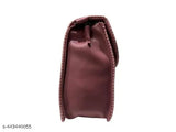 Pink leather purse with zipper closure