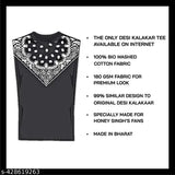 Trending sleeveless cotton t-shirt with Sandow Honey Singh design, Indian pop culture print on 100% cotton