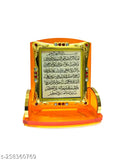 Islamic Muslim DUA car dashboard idol with 786 mirror hanging, handcrafted Indian religious art for home and car decor
