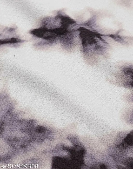 Tie-dye women's jeggings with baggy trouser & t-shirt set, 95% cotton, 5% spandex, versatile & stretchable, ideal for daily wear & party wear