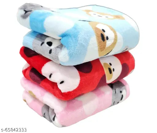 Soft microfiber hooded baby towel pack of 3, 3D printed, ideal for newborn boys and girls, warm and cozy BRANDONN baby product
