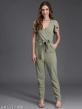 Lycra women's jumpsuit, solid net, short sleeves, Indian-made fashion for S, M, L, XL sizes