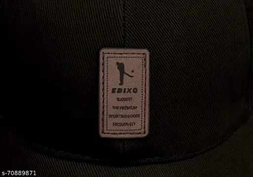Solid cotton unisex baseball cap for sports, casual outdoor activities - Handcuffs design, ideal for hiking or leisurely outings. Made in India