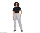 Invata women's girls track pant lower, soft cotton print, pyjama for women, set of 4, fully stretchable cotton print lounge wear