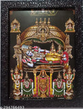 Indian temple photo frame featuring Ranga Nathar Srirangam Sri Ranganatha, Govindaraja Perumal, Ranga Vaikunta Venkateswara deities