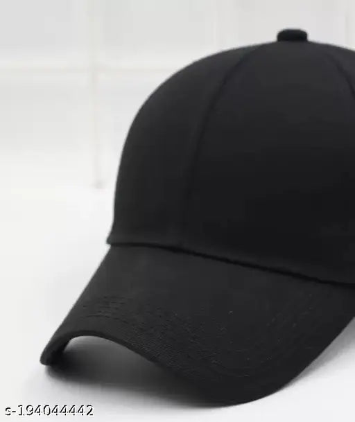 Adjustable cotton baseball cap for boys and girls in solid color, comfortable casual wear for men and women. Made in India