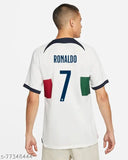 Portugal football t-shirt 2021-2022, printed net design, short sleeves on athlete figure