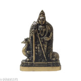 Indian resin Mirugar idol statue, intricate god figurine for table decor