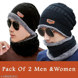 Black woolen cap, men's style, 2 piece set, winter clothing, fashion accessory