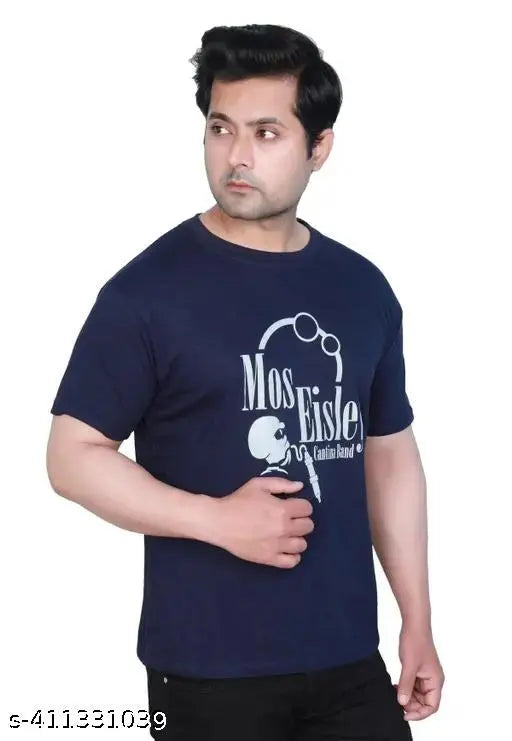 Unik Apparels men's polyester casual half sleeve t-shirt, printed design, size S (38in x 10in)