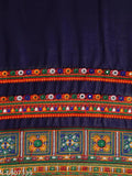 Serona Fabrics Georgette Kutchi embroidered saree with intricate work and border designs, available in various colors