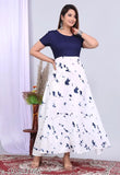 Rayon fabric anarkali kameez with long skirt
