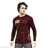 Mens regular fit long sleeve printed cotton t-shirt, Indian made, great for layering and casual wear