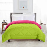 Extra soft, reversible microfiber comforter (220 GSM), all-weather peached fabric, single bed (60x90 inches)