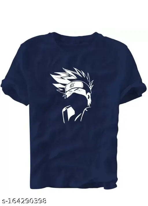 Mens round neck cotton half-sleeved T-shirt with printed graphics. Durable stitch, soft cotton, anti-fading treatment, comfortable for all seasons. Made in India
