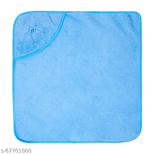 Microfiber, hooded baby blanket. Soft and warm newborn essential for mild winter, Made in India
