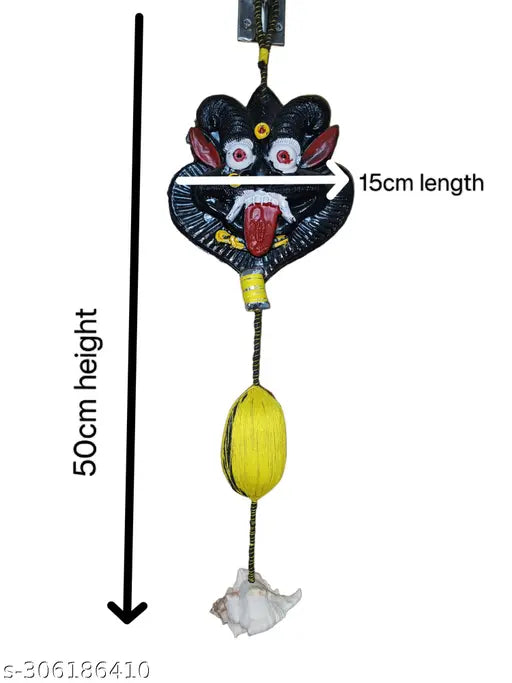 Medium size plastic Drishti doll for outdoor use, brings positive vibes and success