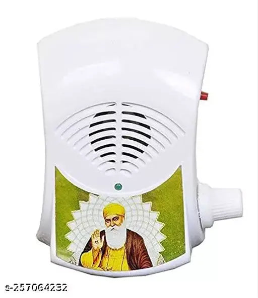 Plastic Sikh mantra chanting bell (10 in 1), Waheguru Simran, Vastu approved for home/festival use. LED light with volume controller