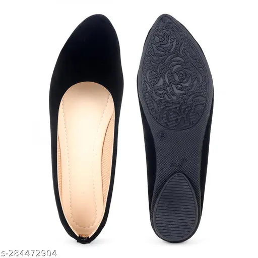 Black suede 6ixfeet Bellies sandals, casual party office wear