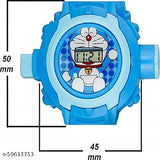 Boys' watch, digital display, light blue strap