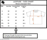 Leotard - Trendy Feminine Round Neck Oversized Back Printed T-shirt - Large Size Chart - Women's T-shirt - Black fabric with white print - 3m for back print