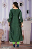 Women's designer stitched kurti with three quarter sleeves