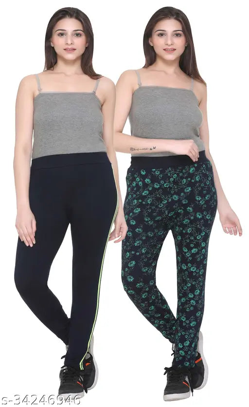 Cotton blend printed net SHAUN Women Jeggings, free size for stylish streetwear